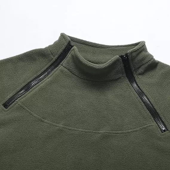Men's Tactical Outdoor Fleece Jacket Windproof Coat Thermal for Sports Vobi Collections