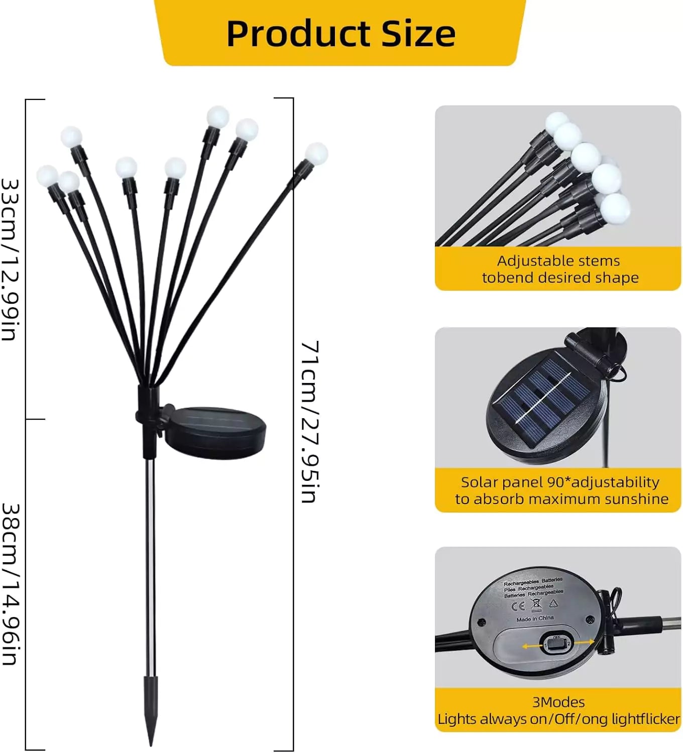 Solar Firefly Lights Waterproof Lawn Decorative Lamps Vobi Collections