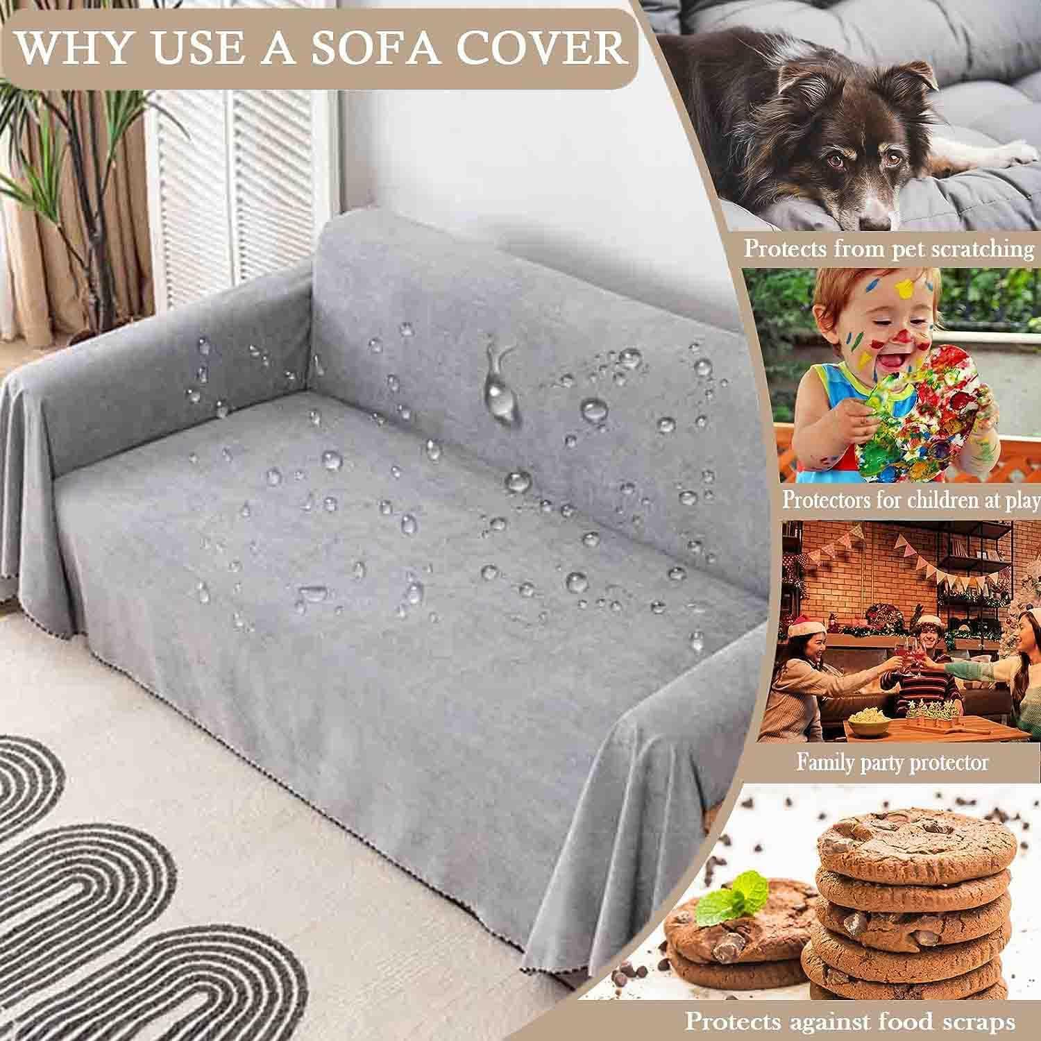 Large Throw for Sofa - Waterproof Anti-Scratch Vobi Collections