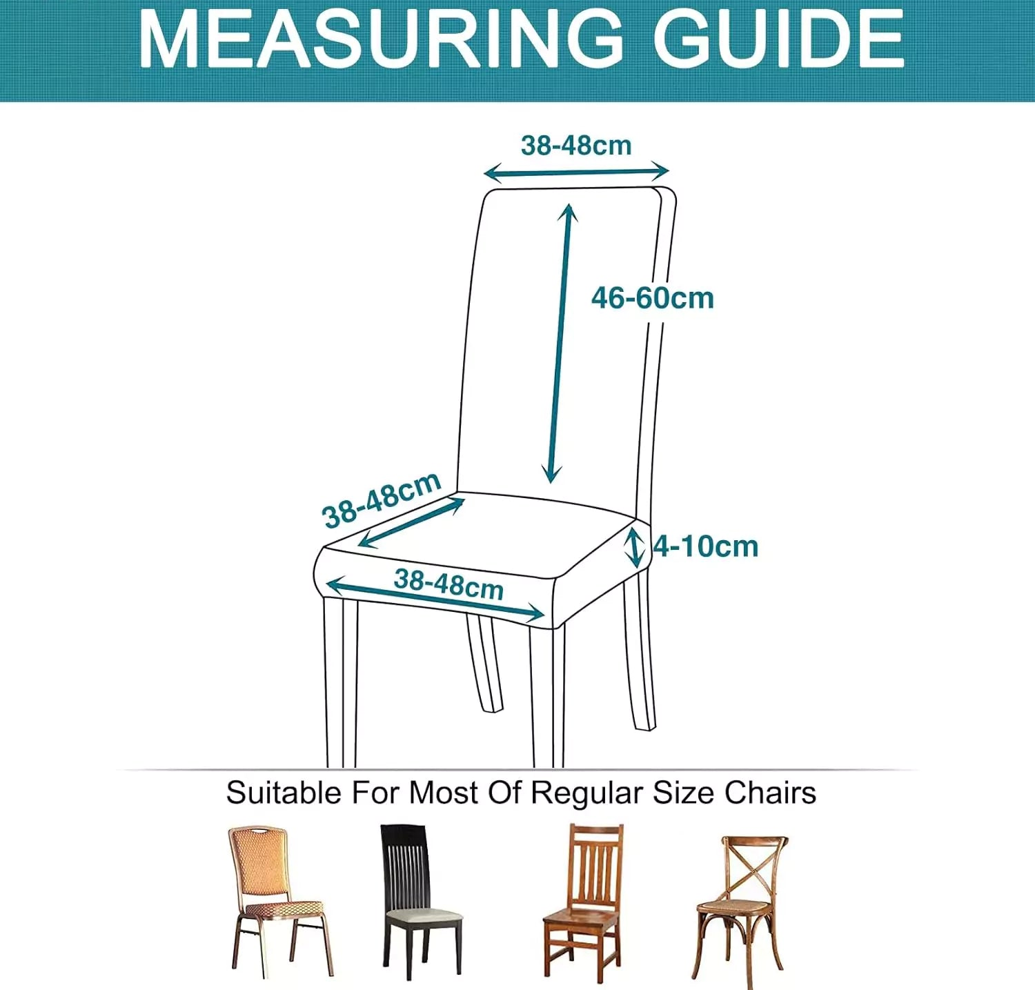 Elastic Chair Cover – Universal Fit for Dining & Living Room Chairs