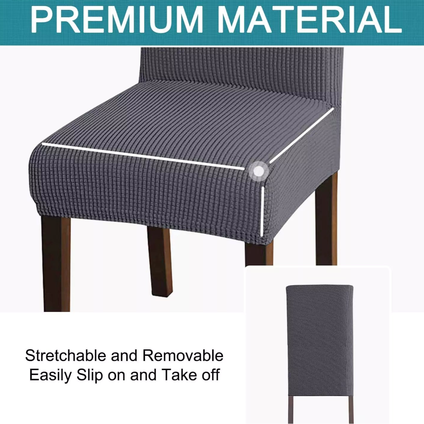 Elastic Chair Cover – Universal Fit for Dining & Living Room Chairs