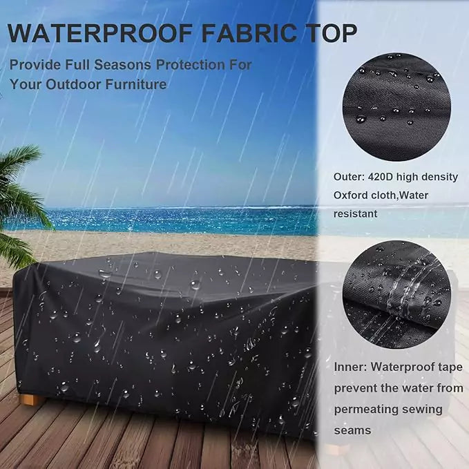 Garden Waterproof Rectangular Furniture Cover 420D Oxford Fabric Vobi Collections