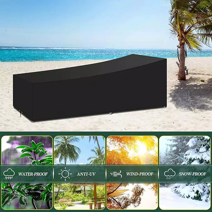 Garden Waterproof Sunbed Cover 420D Oxford Fabric Vobi Collections