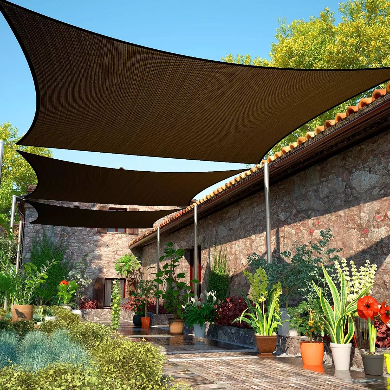 Waterproof Shade Sail Sunscreen Awning Vobi Collections