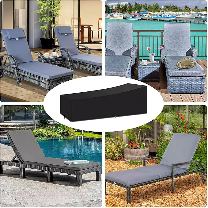 Garden Waterproof Sunbed Cover 420D Oxford Fabric Vobi Collections