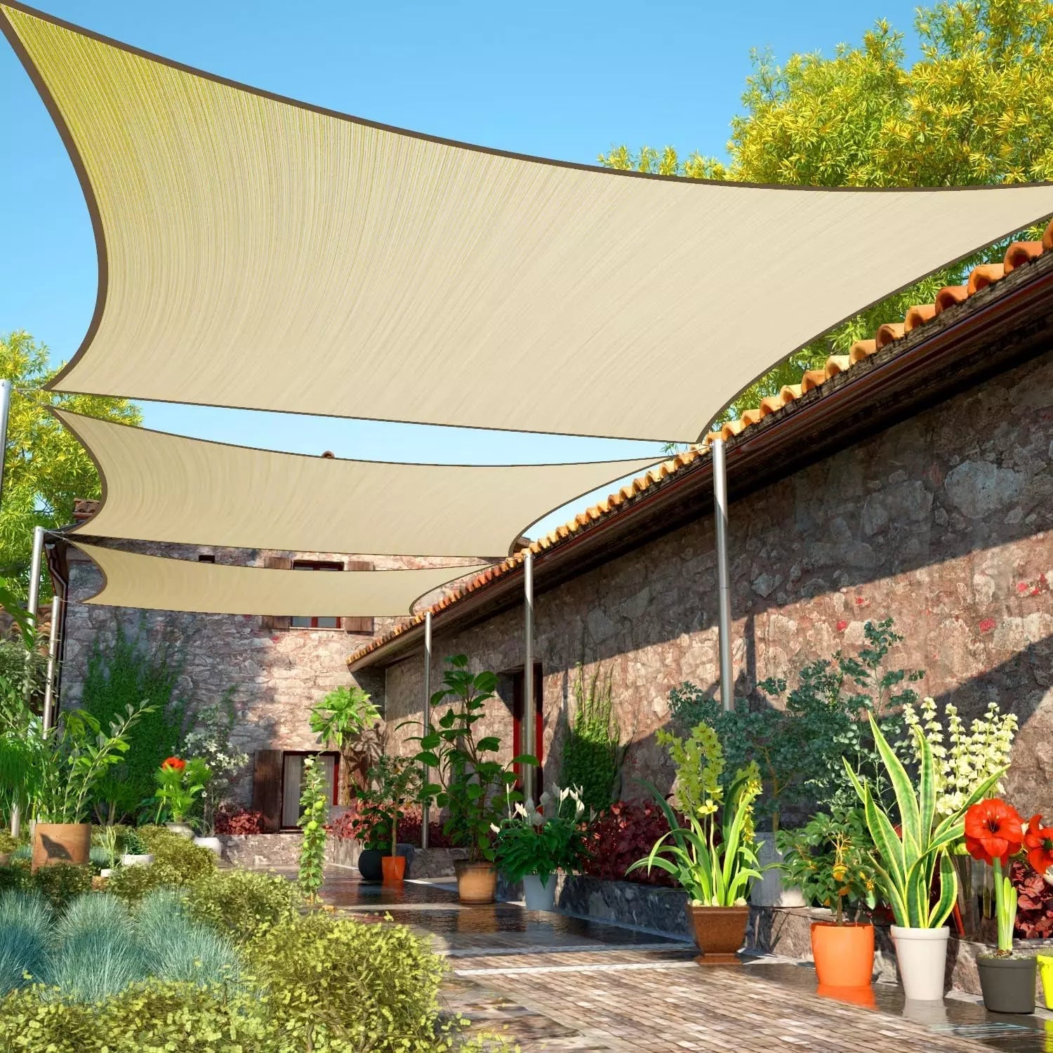 Waterproof Shade Sail Sunscreen Awning Vobi Collections