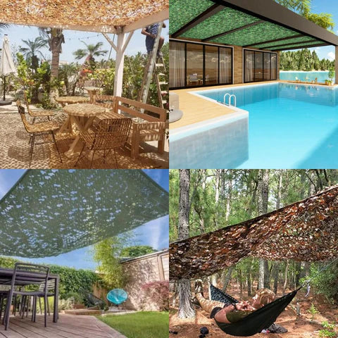 Woodland Camouflage Sunscreen Netting for Realistic Decoration Vobi Collections