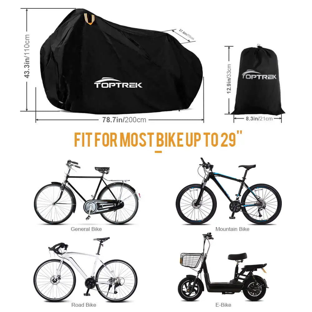 Waterproof Bike Cover – Heavy-Duty 210T Oxford Protection for 1 or 2 Bicycles vobi
