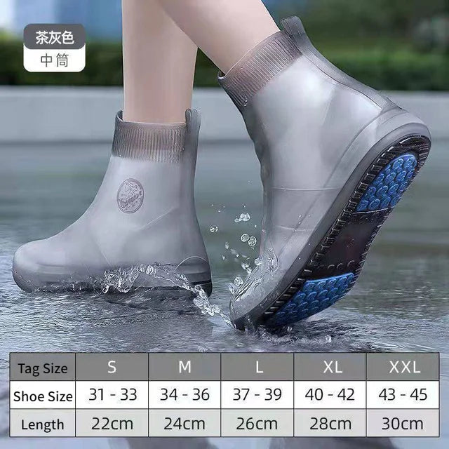 Reusable Waterproof Shoe Covers – Non-Slip Silicone Overshoes for Rain & Snow vobi