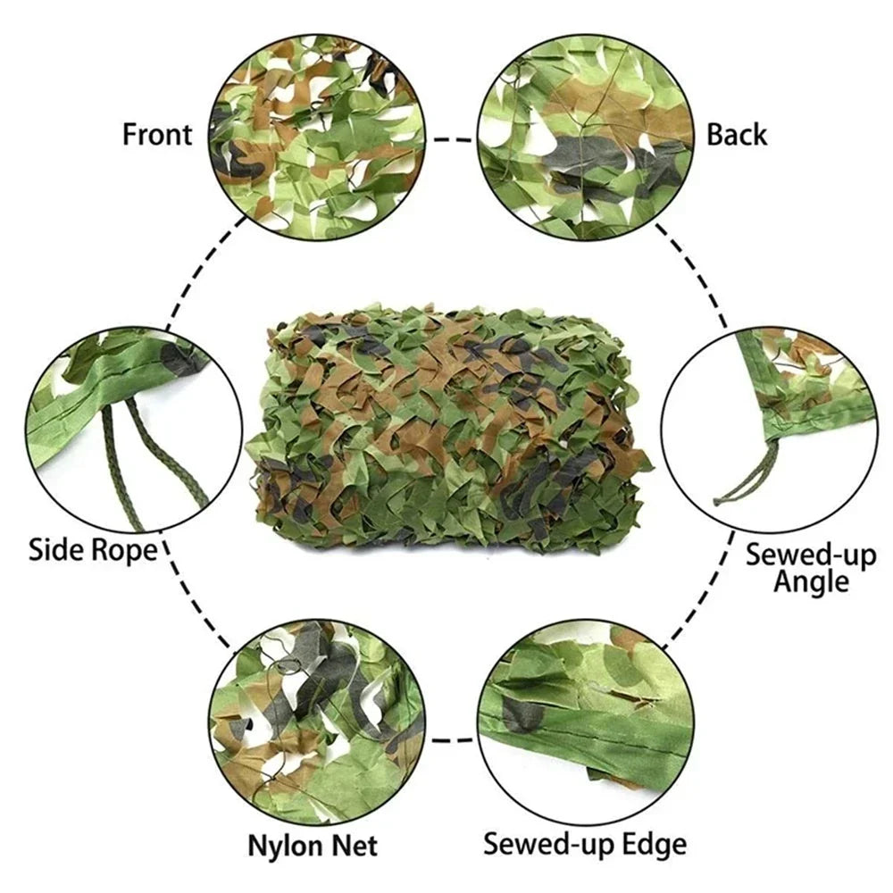 Woodland Camouflage Sunscreen Netting for Realistic Decoration Vobi Collections