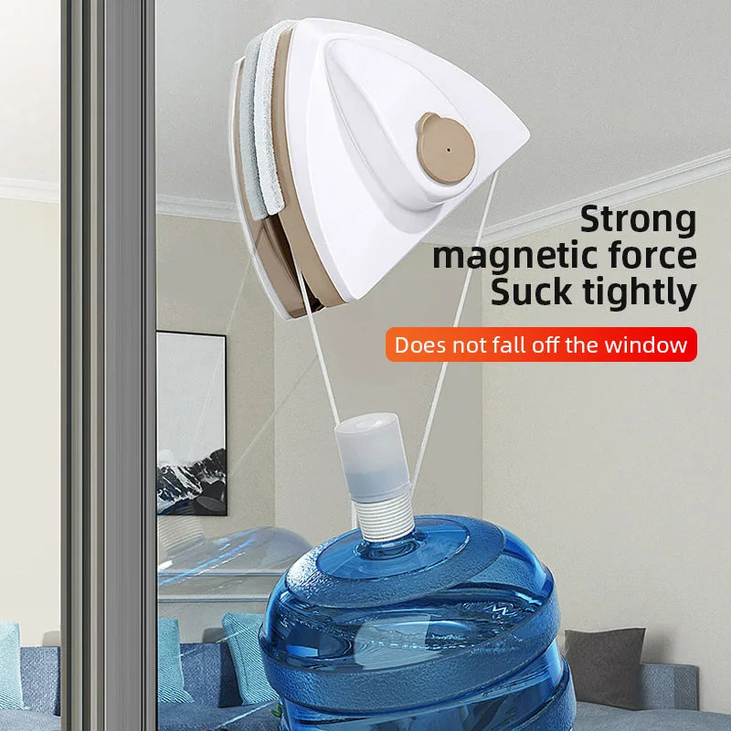 Magnetic Window Cleaner – Double-Sided Glass Wiper for Single & Double Glazing vobi