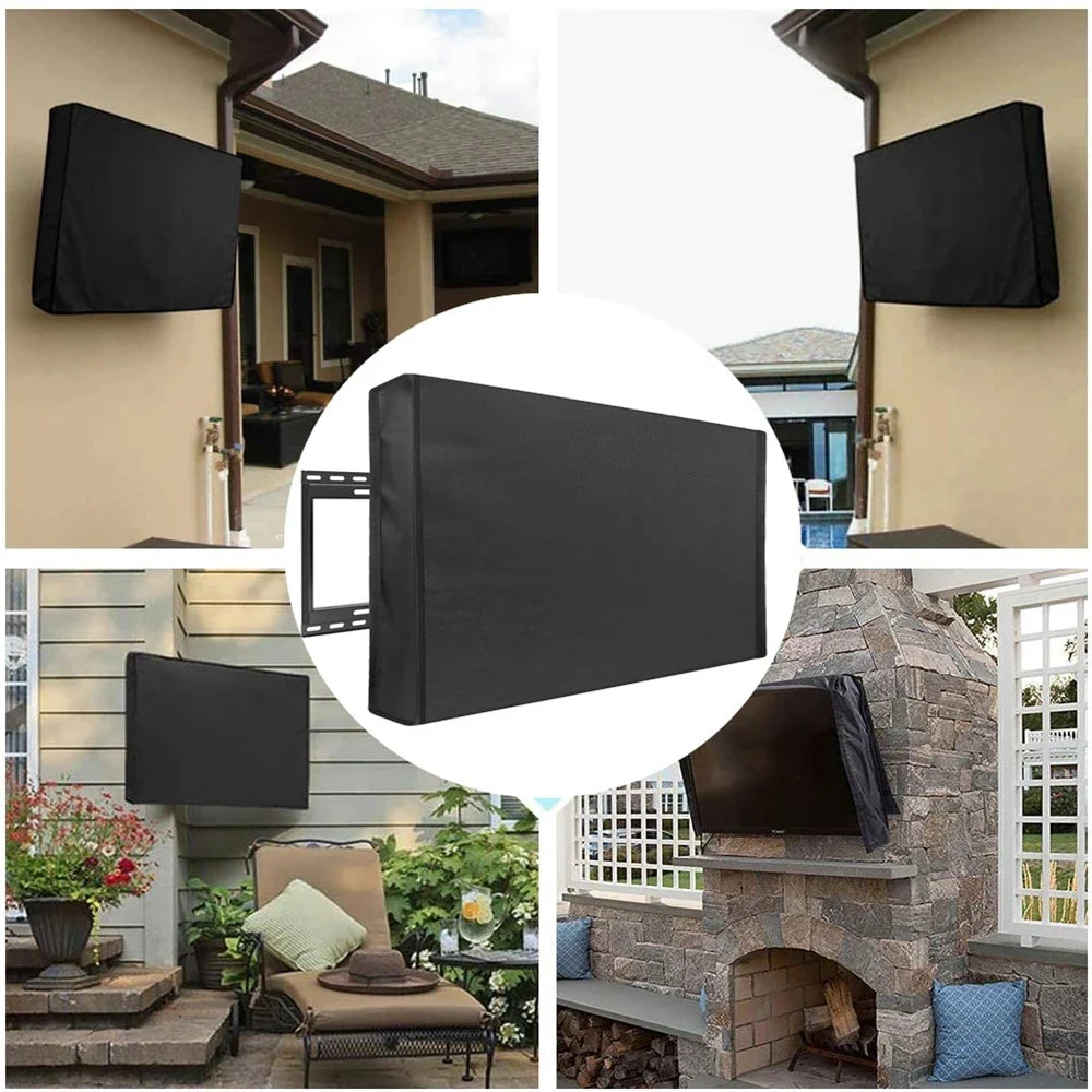Outdoor TV Cover Weatherproof 420D Oxford Fabric