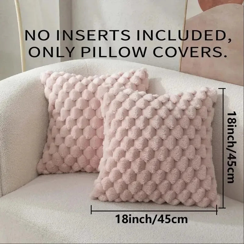 Solid Colour Polyester Pillowcase – 45x45cm Soft & Durable Cover for Sofa or Bed VOBI