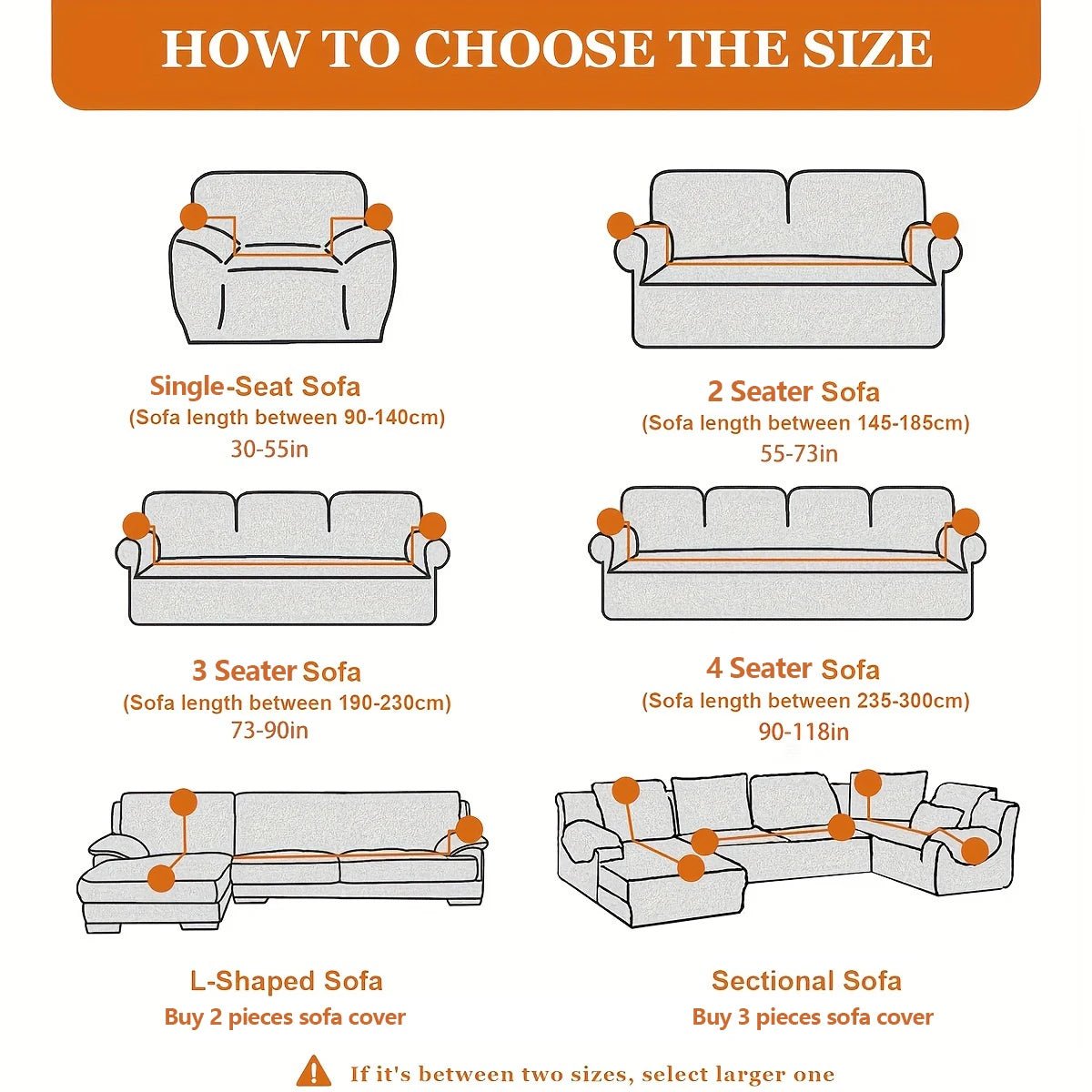 Stretch Sofa Cover – Printed Elastic Slipcover for 1–4 Seater & L-Shaped Sofas Vobi