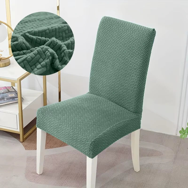 Elastic Chair Cover – Universal Fit for Dining & Living Room Chairs green