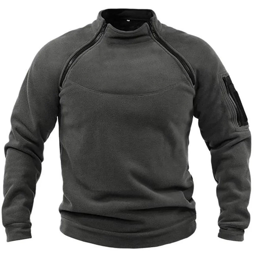 Men's Tactical Outdoor Fleece Jacket Windproof Coat Thermal for Sports Vobi Collections