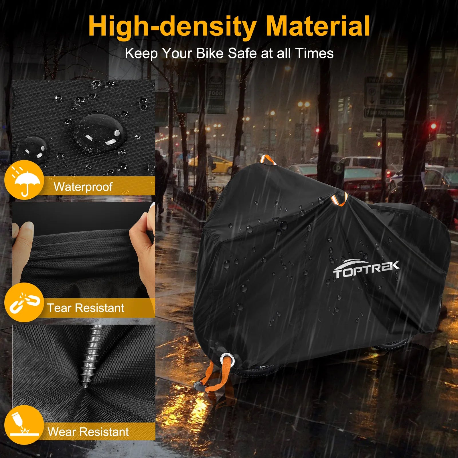 Waterproof Bike Cover – Heavy-Duty 210T Oxford Protection for 1 or 2 Bicycles vobi