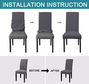 Elastic Chair Cover – Universal Fit for Dining & Living Room Chairs