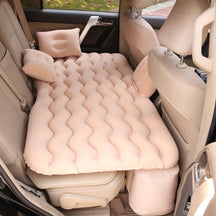Inflatable Car Mattress – Flocked Travel Bed for Back Seat with Pillows & Bag vobi