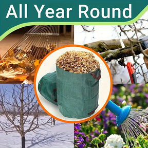Reusable Garden Waste Bag – Heavy-Duty Leaf and Yard Debris Sack with Handles VOBI