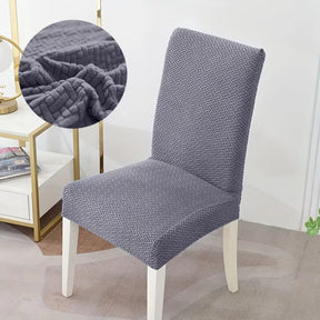 Elastic Chair Cover – Universal Fit for Dining & Living Room Chairs gray