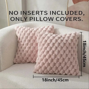 Solid Colour Polyester Pillowcase – 45x45cm Soft & Durable Cover for Sofa or Bed VOBI