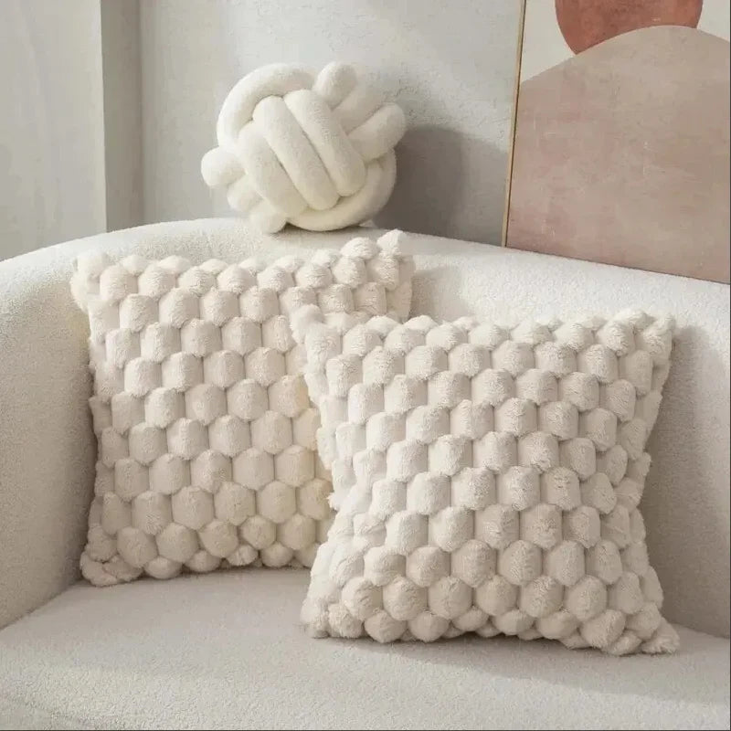 Solid Colour Polyester Pillowcase – 45x45cm Soft & Durable Cover for Sofa or Bed VOBI