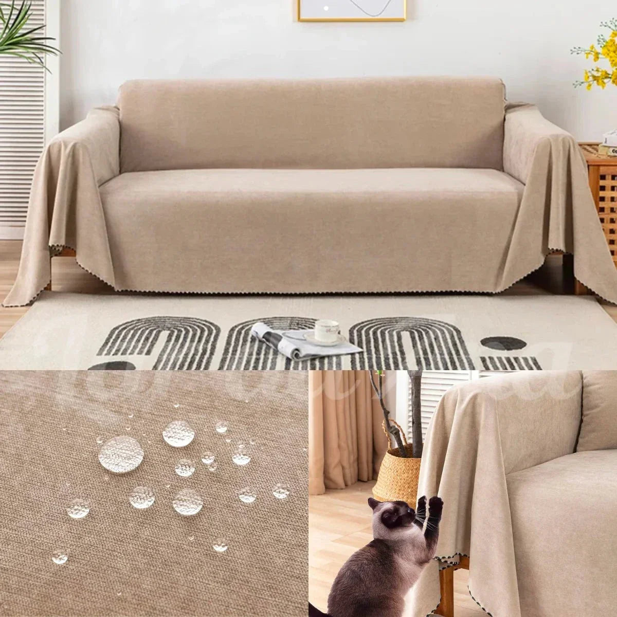 Large Throw for Sofa - Waterproof Anti-Scratch Vobi Collections